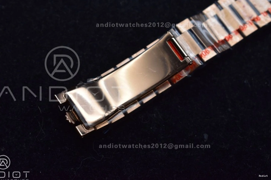 (Gain RG vr3255 904L Dial Grey Steel President with DayDate QF 36 Diamond Square Bracelet Best on V5 Edition Weight) 0506